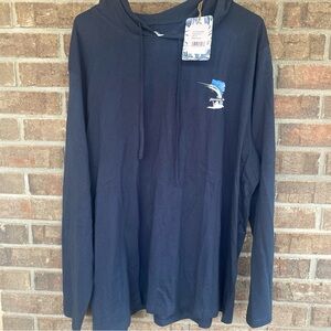 Navy Blue Hoodie with Marlin Logo by Havana Jim xl